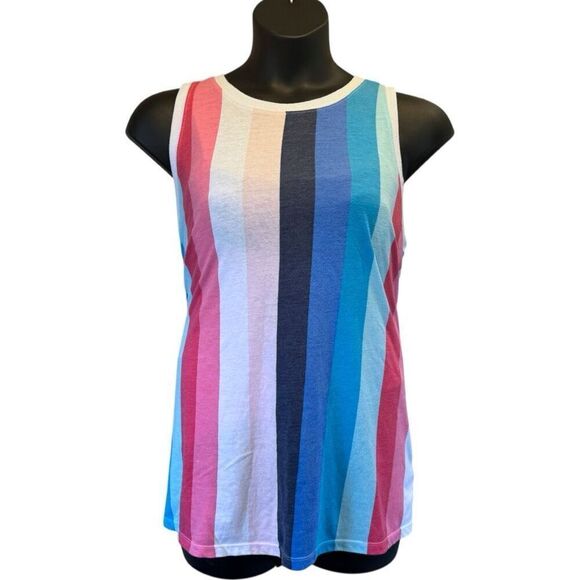 Torrid Vertical Striped Vintage Triblend Jersey Crew Neck Tank Top Size 2 2XL - Picture 3 of 10